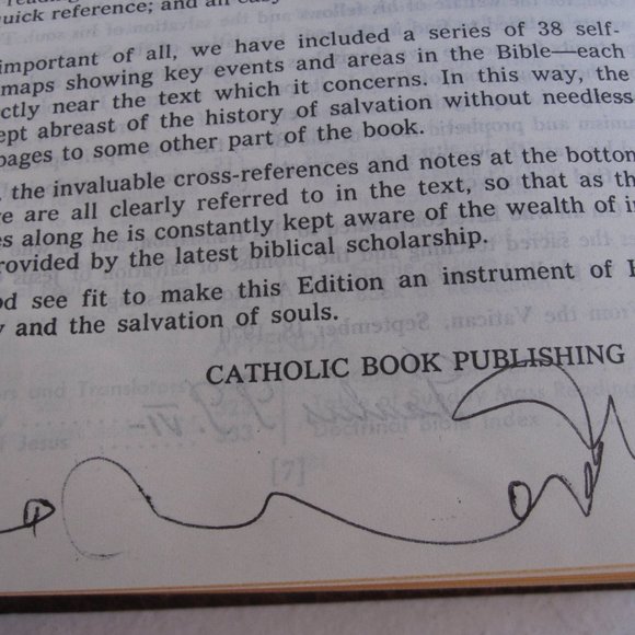 St Joseph Edition NAB New American Bible Medium Size Color Illustrated 1970s - Picture 5 of 10